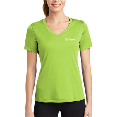 PIVOTAL PLACEMENT - Ladies Dry Fit V Neck Tee  Thumbnail
