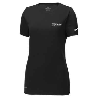 PIVOTAL PLACEMENT NIKE - Ladies Dri FIT Cotton/Poly Scoop Neck Tee Thumbnail