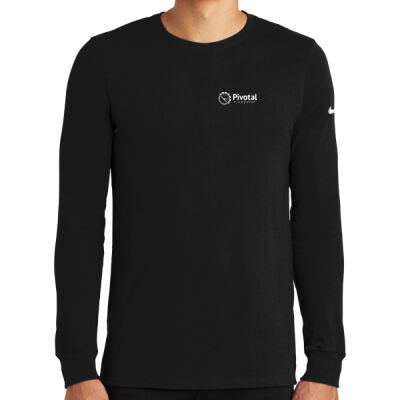 PIVOTAL PLACEMENT NIKE - Dri FIT Cotton/Poly Long Sleeve Tee Thumbnail